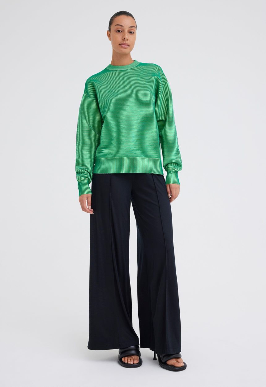 Jac + Jack NAGNATA Sonny Crew Neck Sweater - Tropic Green / Lime